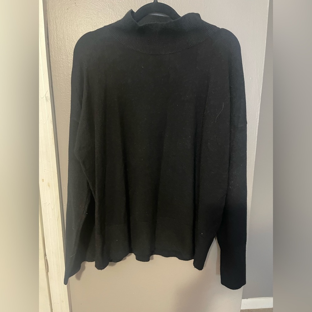 Elegant Black Turtleneck Sweater Women's 286 - Picture 2 of 4